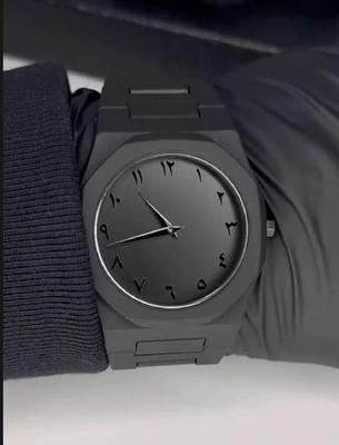 Arabic Aura Black Watch With Box Original