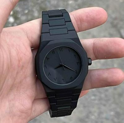 Arabic Aura Black Watch With Box Original
